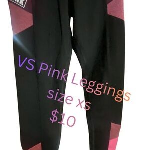 PINK Victoria's Secret Kids Leggings in Black and Pink